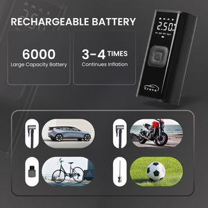 <strong>Best</strong> Selling 19mm Corded Tire Inflator Portable Electric <strong>Air</strong> <strong>Pump</strong> for Cars Digital 150psi <strong>Air</strong> Pressure ABS Car Tire Inflator - Product Image 5