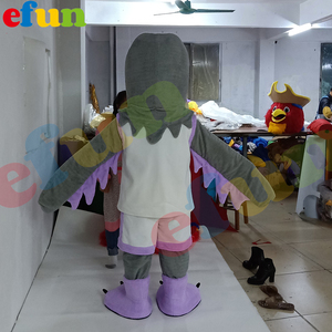Efun quantité minimale de commande 1 PC Costume de mascotte aigle gris personnalisé professionnel Taille adulte Cartoon <span class=keywords><strong>Arnold</strong></span> Eagle Costume de mascotte pour le carnaval - Product Image 3