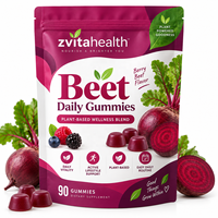 Gummies de Betterave à Marque Blanche avec CoQ10, Pépins de Raisin, Stimulant d'Oxyde Nitrique, Beauté & Énergie, Amélioration de la Circulation Sanguine, Supplément Végétalien OEM