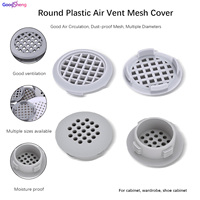 Grille d'aération ronde en plastique, à clipser, pour meubles, armoires et placards à chaussures – Approvisionnement direct usine