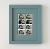 Marco de Fotos de Madera Colorido, Pinturas Surtidas para Impresiones de Tiras de Fotos, Regalo de Fotos Personalizado para Bodas y Fiestas, Acabado de Madera Rústica