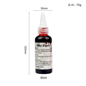 GP Logo privé <span class=keywords><strong>Halloween</strong></span> <span class=keywords><strong>Maquillage</strong></span> du visage Lavable Liquide Sang de scène SFX Effets de blessures effrayants Tatouages sanglants Fausses cicatrices - Product Image 4