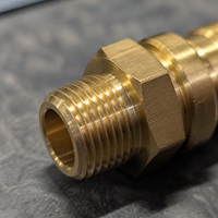 Conexiones Roscadas de Latón de Precisión CNC para Mecanizado por Electroerosión por Hilo, Acero Inoxidable C37700, BSPP, BSPT, UNF, Métricas, RoHS para OEM