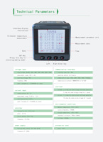 EASTSONG Medidor de Temperatura Inalámbrico Digital ES600-6, Dispositivo de Monitoreo Inteligente de Alta Precisión, 6 Canales RS485
