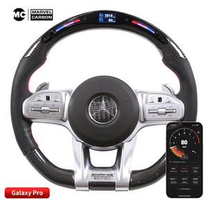 Mercedes-Benz AMG 2019พวงมาลัยคาร์บอนไฟเบอร์ LED โทรศัพท์มือถือควบคุมได้ C200 E Class CLA S S-Class GLS - Product Image 1