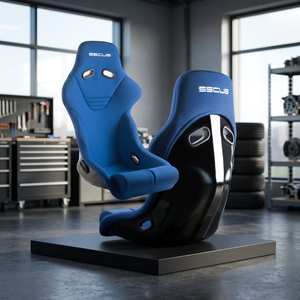 SSCUS Siège de course complet en tissu FRP MONZA424-FABRIC, modèle durable et léger, qualité supérieure, ajustement universel pour voiture de sport - Product Image 1