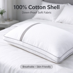 Cuscino in Cotone con Bordo Bordato e Profilo a Soffietto per Programmi di Fornitura di Biancheria da Letto per Boutique Hotel e Ostelli - Product Image 3