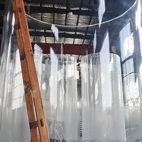 Aquarium cylindrique de grande taille pour la maison, 300 gallons, en acrylique écologique, réservoir décoratif