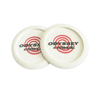 Ensemble de sous-verres ronds de style américain personnalisables avec des tapis et des coussinets en silicone écologiques, utilisation promotionnelle, options de logo personnalisé
