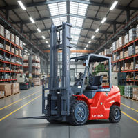Forklift Counterbalance Listrik Liftron Seri DE CPD35 3.5 Ton Lithium dengan Panjang Garpu 1070mm dan Ban Solid