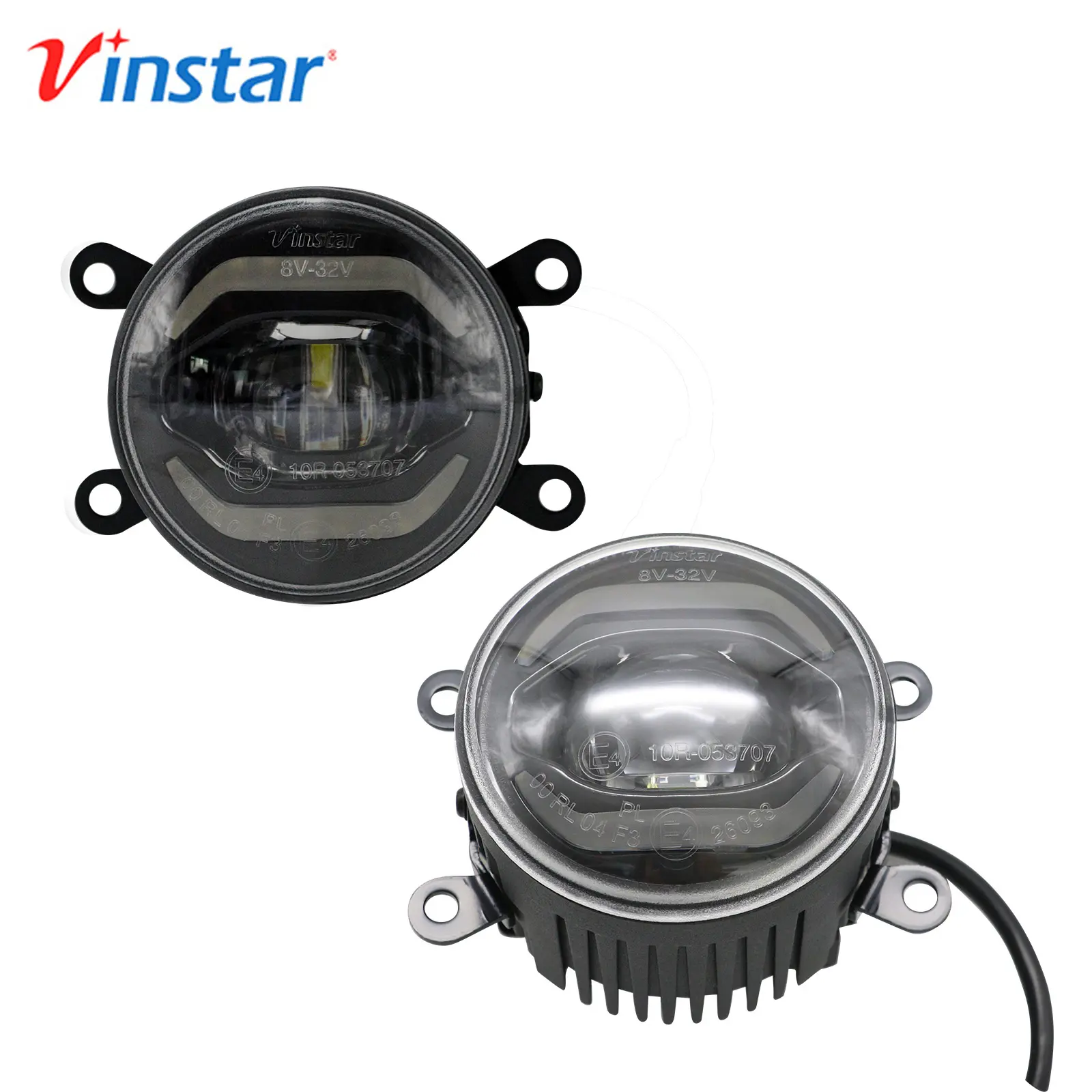 Vinstar10Wユニバーサル自動照明システムIP67LedフォグライトLEDDRL forFord for Fusion for Focus for Fiesta for Mustang