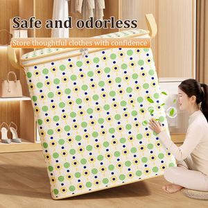 Sac de rangement amélioré pour vêtements et couettes en tissu non-tissé, grand organisateur pliable pour vêtements et couettes, sac de transport pour bagages - Product Image 5