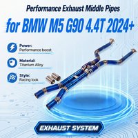 Tubos de Escape Intermedios de Alto Rendimiento de Aleación de Titanio Personalizados para BMW M5 G90 4.4T 2024+ OEM, Tubos de Escape Catback, Mejora de Potencia