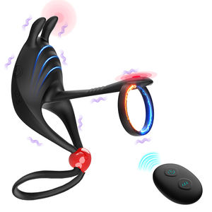 Cincin <span class=keywords><strong>Penis</strong></span> tetap keras ukuran dapat disesuaikan desain kelinci cincin getar pasangan mainan seks cincin <span class=keywords><strong>Penis</strong></span> untuk pria - Product Image 1