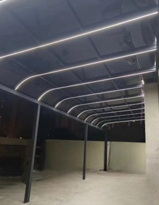 Auvent en alliage d'aluminium Hongqi imperméable avec protection solaire et pluie, cadre thermolaqué pour usage extérieur <span class=keywords><strong>sur</strong></span> portes, tonnelles et terrasses - Product Image 2