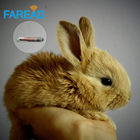 1.5x11mm RFID Mini Bio-verre Tag Transpondeur Microchip FDX-B 134.2khz Capteur de température pour l'accès à la surveillance de la santé animale