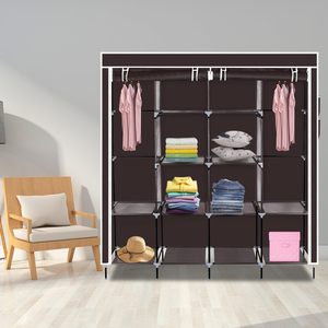 <span class=keywords><strong>Armario</strong></span> sencillo y moderno para el hogar, conjunto de tela plegable, <span class=keywords><strong>armario</strong></span> combinado reforzado - Product Image 1