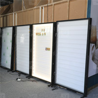 Support de sol en acrylique personnalisé pour cartes de sport de collection, éclairage LED, cadre en métal, vitrine pour cartes de collection, présentoir pour cartes à collectionner