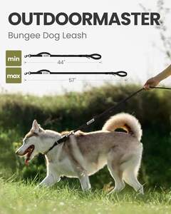 Outdoormaster Bungee Heavy Duty Leash con absorción de impactos, 2 asas acolchadas correa de entrenamiento, seguridad y comodidad mejoradas para perros - Product Image 3
