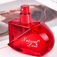 TONFLY Perfume de mujer en forma de corazón Fragancia ligera fresca y duradera Día de San Valentín Qixi Regalo Fragancia Perfume en aerosol de corazón 50ML