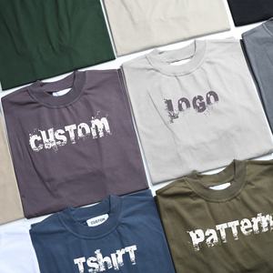 Camiseta de gran tamaño con cuello redondo Unisex, 100% algodón, peso pesado, 260 gramos, gráfico de Hip Hop, impresión personalizada, camisetas lisas Unisex para hombre - Product Image 1