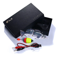 Leurres de pêche pour robot multi-articulé rechargeable par USB, lumière LED clignotante, appâts durs électriques 15cm/54g