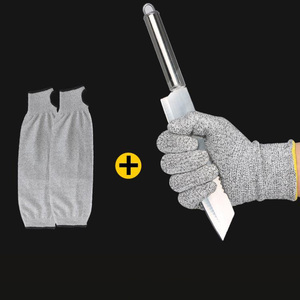 قفازات أمان للحماية والعمل للحديقة بأكمام طويلة وبتصميم خارجي قفازات عمل بيطرية ومقاومة للقطع - Product Image 1