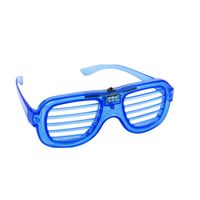 Lunettes LED néon en gros, lumineuses et clignotantes, pour fêtes, bars, accessoires de concert, fournitures photo fluorescentes, pour festivals et raves