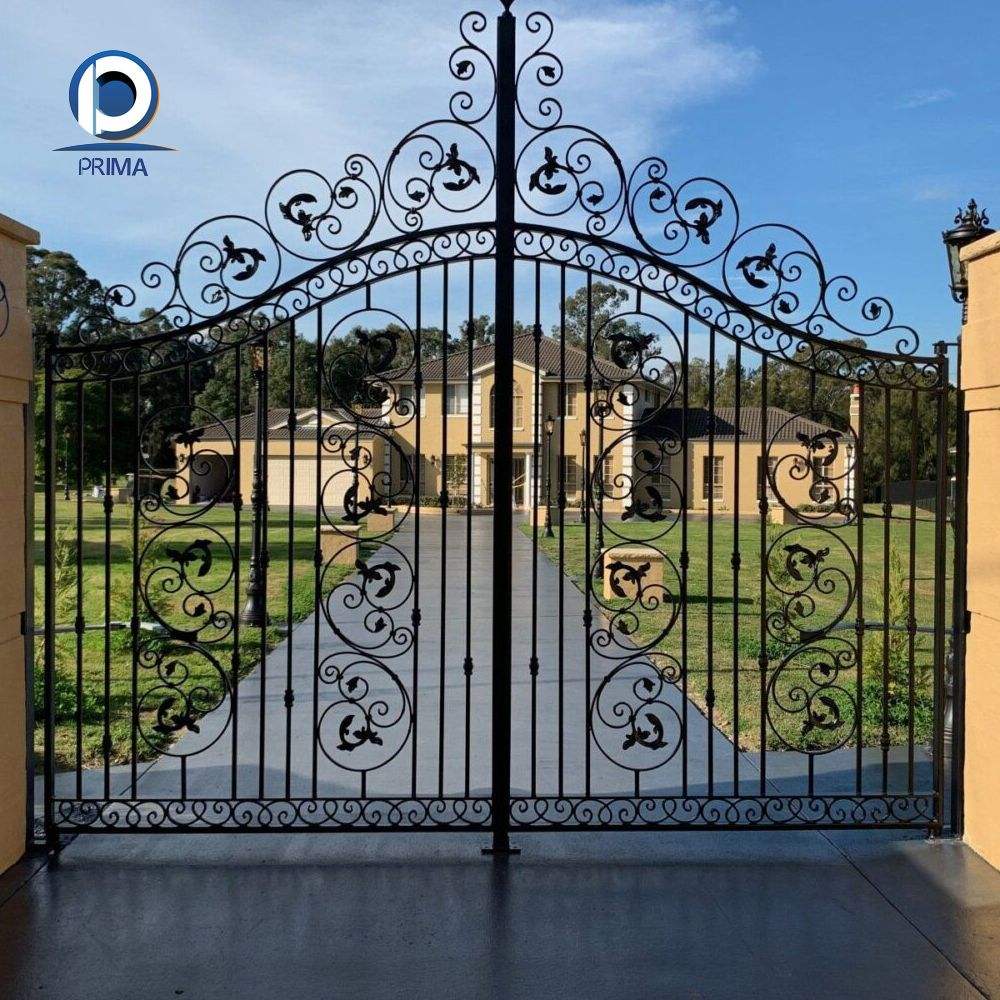 Automatic Gate Fence - Sliding Open Style Design - 2025 New Trend, image size:1000x1000