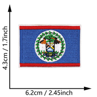 Vente en gros de patchs brodés avec drapeaux nationaux des pays d'Amérique du Nord, à coller au fer, pour vestes, sacs à dos, vêtements, chapeaux