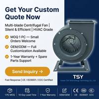 Ventilateur centrifuge multi-pales à double sortie compact sur mesure OEM pour systèmes de ventilation CVC par conduits d'air