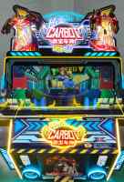 Machine de jeu en métal et en plastique de simulateur de moto de course pour enfants à 2 joueurs à pièces pour parc d'attractions et centres de jeux
