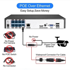 3MP 5MP <strong>Security</strong> Cameras System IR Night Vision IP66 Waterproof <strong>Remote</strong> <strong>Access</strong> Auto Pair 4CH PoE <strong>Camera</strong> NVR Kits - Product Image 3
