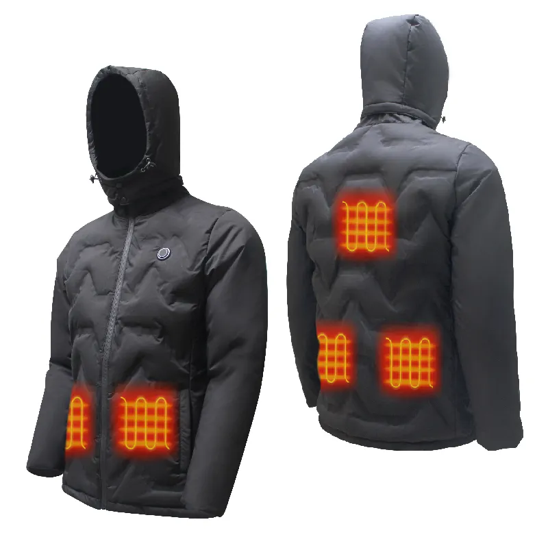 방풍 밀워키 어린이 맞춤형 로고 반응 색상 배터리 팩 열 충전식 가열 재킷 남성
