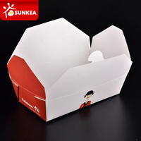 Takeaway Verpakking Pe Gecoat Food Grade Nemen Weg Papier Voedsel Doos