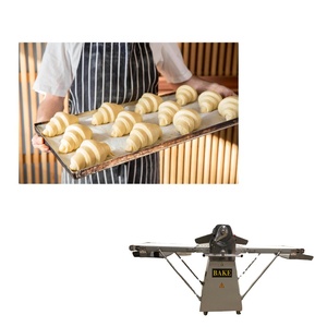 Machine à croissants de boulangerie, laminoir à pâte manuel, laminoir à pâte à pizza de table, machine à aplatir la pâte - Product Image 2