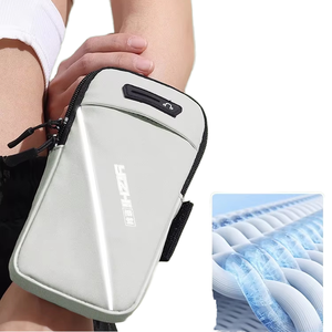 Bolsa de Brazo Deportiva Multifuncional Unisex Personalizada, Funda Impermeable para Teléfono Móvil, Forro de PU, Bolsa de Muñeca Moderna para Almacenamiento - Product Image 1