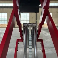 Elevador de Tijera Automotriz de Montaje en Superficie, Duradero, Elevador Hidráulico para Coches, Elevador de Vehículos, Elevador de Tijera Eléctrico