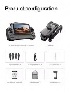 Nuevo Dron sin Escobillas con Control de Pantalla, Evitación Inteligente de Obstáculos, Plegable, Flujo Óptico, Quadcopter RC - Product Image 5