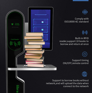 Điều Khiển Từ Xa Màn Hình Cảm Ứng 21.5 Inch Lcd Hiển Thị Hệ Thống Rfid Thư Viện Tự Phục Vụ <span class=keywords><strong>Kiosk</strong></span> Tự Thanh Toán Máy Với Âm Thanh - Product Image 3