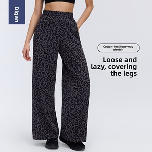 Pantaloni Sportivi Estivi Sottili e Traspiranti da Donna, con Coulisse, Taglio Dritto, Copri-Fianchi, Effetto Snellente, Casual, Stile Boot Cut Vintage - Product Image 5