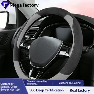 Nouvelle Housse de <span class=keywords><strong>Volant</strong></span> de Voiture en Daim 38cm 2026, Motif Dessin Animé, Universelle Toutes Saisons, pour Femmes - Product Image 2