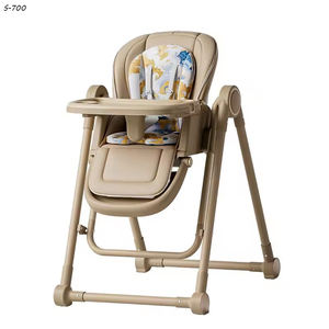 Silla alta plegable para bebé 3 en 1 | 7 alturas y 6 asientos reclinables ajustables | Asiento y bandeja extraíbles para una <span class=keywords><strong>trona</strong></span> multifunción de fácil limpieza - Product Image 2
