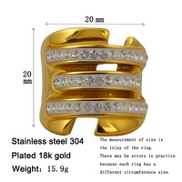 2025 ensemble de bagues de mode à la mode 5 pièces en acier inoxydable plaqué or à la mode léopard Bijuteria Inoxidavel Em Ao 2025 anneaux de Zircon cubique