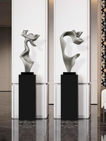Sculpture Abstraite Moderne en Fibre de Verre pour la Décoration de la Maison, Hall d'Hôtel, Sol, Villa, Salon, Entrée, Artisanat Haut de Gamme