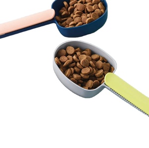 Çok fonksiyonlar küçük hayvanlar köpek kedi Hamster tavşan kürek gıda evcil ölçüm uzun saplı klip besleme kaşığı - Product Image 2