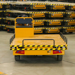 Chariot de transport électrique robuste à quatre roues de 2 tonnes pour la logistique en gros, chariot à main de grande taille et stable pour le déplacement de marchandises - Product Image 4