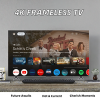 Panel TV LED 32 43 inci Google TV Android WiFi 4K TV layar datar layar Plasma