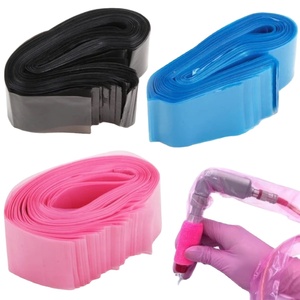 100 Fundas Desechables Rosas para Cables de Máquina de Tatuaje 5x80cm, Bolsas Protectoras para Empuñaduras de PMU, Uso Profesional en Estudios de Tatuaje - Product Image 1