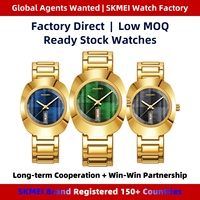 Reloj de Cuarzo SKMEI 9410 de Lujo, Nueva Tendencia de Moda, Simple, con Personalidad, de Negocios, de Alta Calidad, con Correa de Acero Inoxidable para Hombre